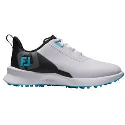 Golfschuhe Fuel, Spikeless, weiß/schwarz/hellblau 38