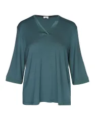 Pyjamashirt PURE CHIC mystic jade verde scuro S