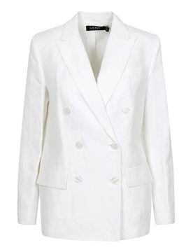 Narain-blazer-lt drappeggiato lino visc