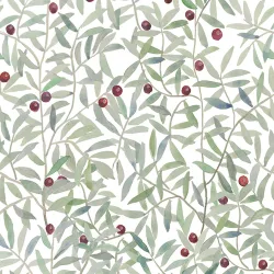 Papel pintado floral frutos