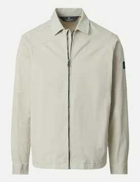 Jacke mit Reißverschluss Beige M - Casamoda - FashionsVida