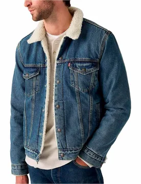 Type 3 sherpa trucker chaquetas hombre Azul - Levis - FashionsVida