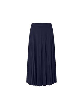 Midirock dunkelblau 34 damen