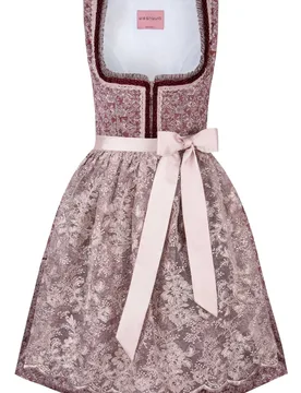 Dirndl Alicia (bordeaux, Gr. 46) von Wiesnwuid für Damen, 100% Polyester - Stockerpoint - FashionsVida