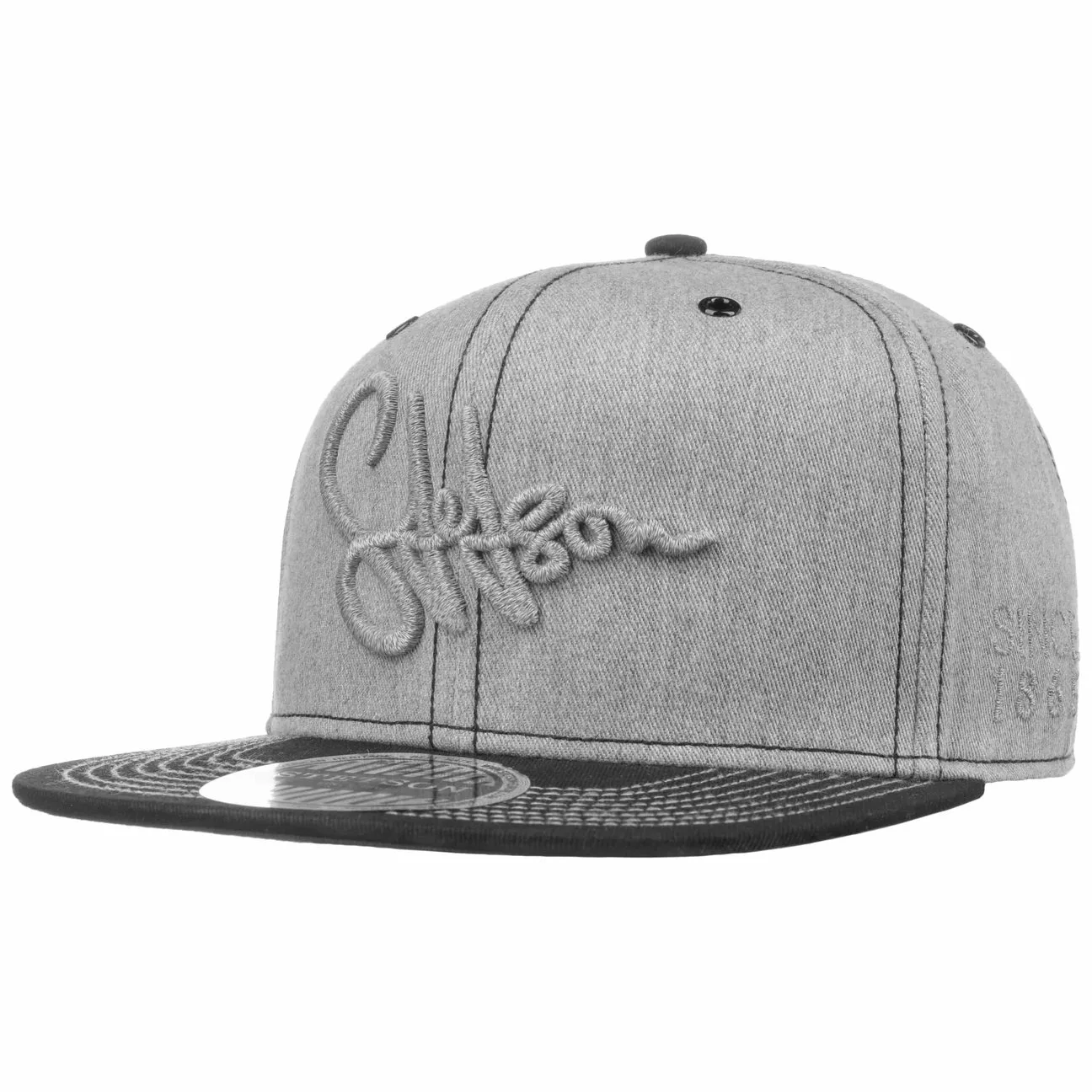 Lettering Flat Brim Cap by - grey - Size: One Size - Stetson - FashionsVida