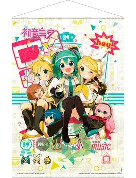 Vocaloid Hey! Piapro Personnages Défilement Mural 50x70 Cm Multicolor One Size unisex