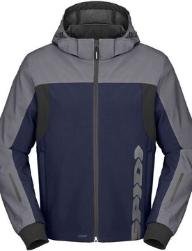 Giubbotto Moto HOODIE H2OUT II Blu Argento taglia 2XL
