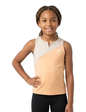 Spirit Sleeveless T-shirt Apricot / Light Blue 164 cm - Head Racket - FashionsVida