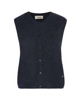 Gilet in maglia MMALMINETHORA blu XS - Mos mosh - FashionsVida