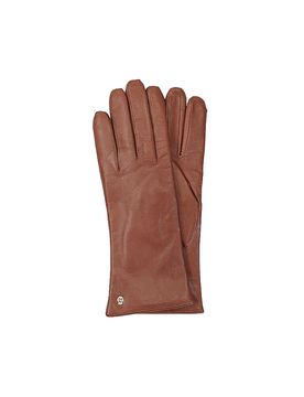 Roeckl Guantes de cuero marrón 8