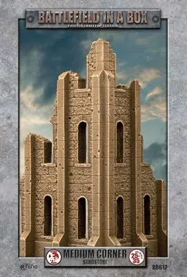 Gothic Battlefields: Medium Corner - Sandstone (x1) - Battlefront Miniatures - FashionsVida