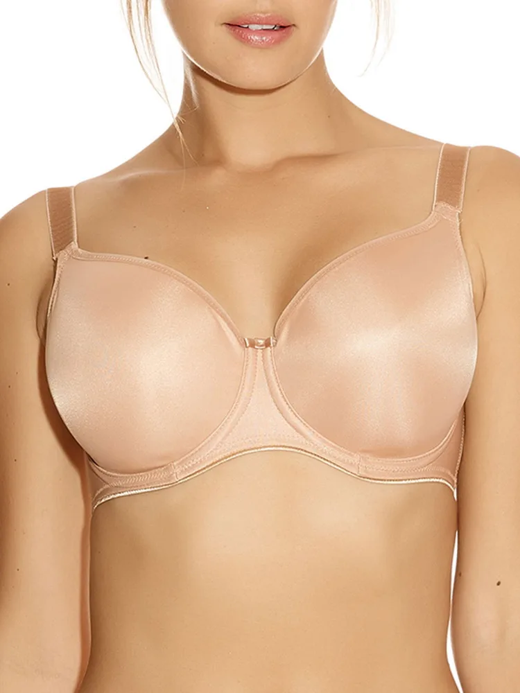 Womens Smoothing Moulded Balcony Bra - Beige Polyamide - Size 32dd - Fantasie - FashionsVida