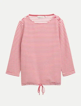 Langarmshirt mit Knopf-Details Rosa M - Tom Tailor Casual - FashionsVida