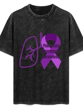Pulmonary hypertension awareness T-Shirt Basic Plain Short Sleeve Crew Neck Tee - Aliexpress - FashionsVida