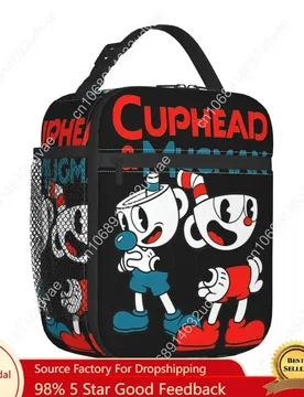 Custom Insulated Lunch Bags Cuphead & Mugman Retro Games Merch Food Box New Arrival Cooler Thermal Bento Box For Work - Aliexpress - FashionsVida