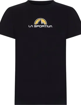 Camiseta de escalada unisex Footstep Tee Black - la sportiva - FashionsVida