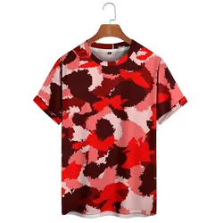 Cool & Lightweight High-Definition Pattern Men's 3D Printed Short-Sleeve T-Shirt - High-Quality Printed Top