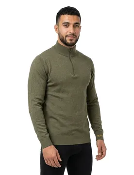 Pull à Demi-zip Andre Mock Military Green 2XL - Pepe jeans - FashionsVida