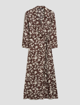 Abito donna in twill cioccolato