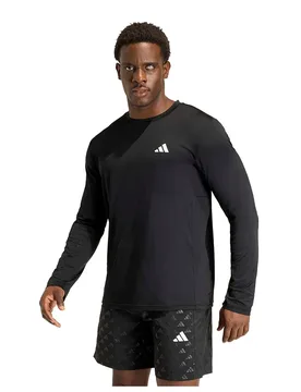 T-shirt à Manches Longues Workout Essentials Flex Black XL - Adidas - FashionsVida