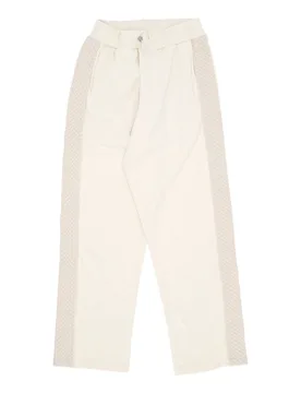 Pantalone Tuta Leggero Uomo Braid Strip Pants Cream - Arte - FashionsVida