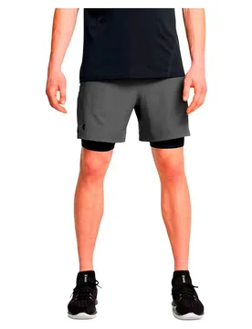 Short Vanish Woven 2-in-1 Castlerock / Black / Black XS - Under armour - FashionsVida