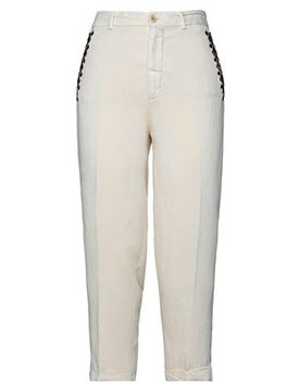 Pantalones Mujer Marfil 34,36,38 Mujer