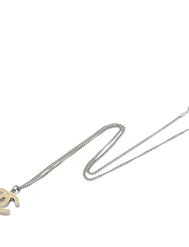 CC Brass Enamel Pendant Necklace - Chanel - FashionsVida