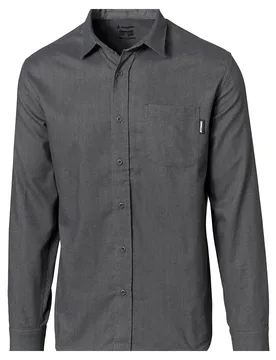 Chemise à Manches Longues Flannel Dark Grey L - Atomic - FashionsVida