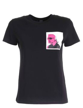 T-shirt Karl Legend nera