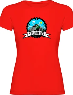 Maglietta A Maniche Corte Freeriders Red - Kruskis - FashionsVida