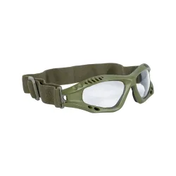 Schutzbrille Commando Air Pro klar - Oliv Oliv adult