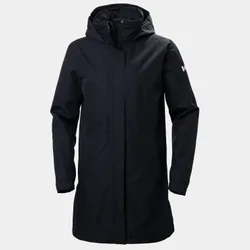 Women's Aden Long Insulated Rain Coat Navy S - Navy Blue - Female