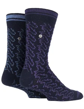 Pack Mens Casual Ribbed Cotton Dress Socks - Jeep - FashionsVida