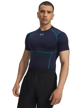 T-shirt à Manches Courtes Heatgear Elite Comp Blue / Reflective L