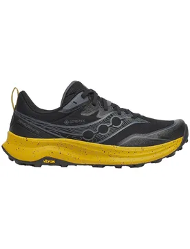 Chaussures de trail en GORE-TEX® - Peregrine 16 Gtx Black/Oil - Taille 42 - Noir - Saucony - FashionsVida