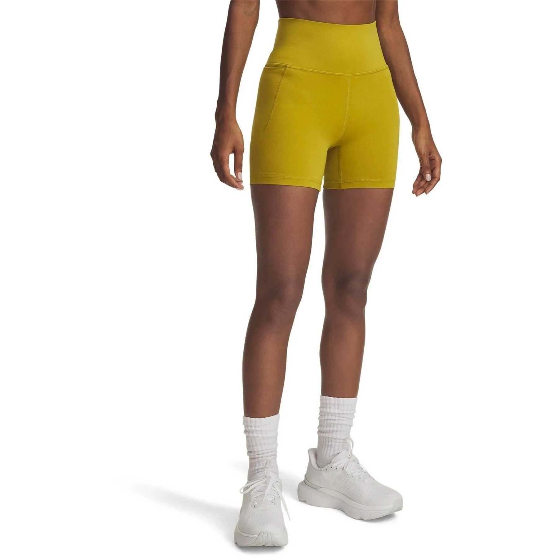 Womens Meridian Middy Compression Shorts In .Green - Size 12 Uk - Under armour - FashionsVida