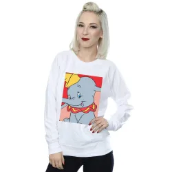 Women's Dumbo Portrait Sweatshirt in White Size: XL - White - Size: XL