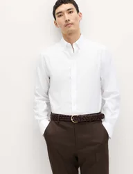 Slim Fit Ultimate Non Iron Pure Cotton Shirt White male