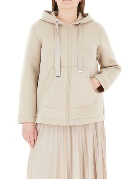 Felpa con cappuccio BEIGE S