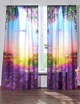 Vorhang "Lavendel" 140 x 230 cm 2er-Set