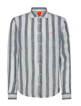 Shirt Fancy Stripe 0701 Navy/bianco S33123