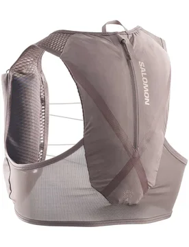 Gilet de trail - Grvl Skin 4 Set Iron/Silver Cloud - Taille L - Gris - Salomon - FashionsVida