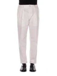 Uomo pantalone pgord24i70010 x1176 panna