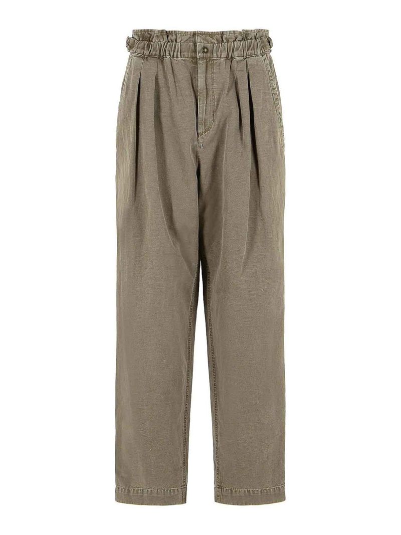 Pantaloni Neriah in cotone e lino