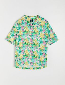 Camicia fantasia in viscosa SpongeBob - multicolor