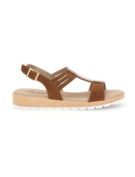 Sandali cuoio soletta in memory traspirante LR263729 36