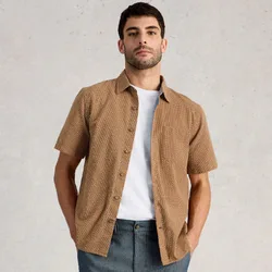 Tile Stitch Organic Short Sleeve Shirt