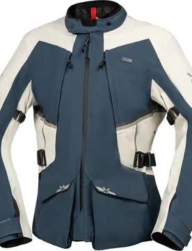 Giubbotto Moto Tourster-STX 1.0 Laminato Blu Cool Grigio taglia XL - iXS - FashionsVida