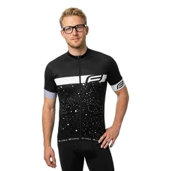 Maglia A Maniche Corte Spray Black / White